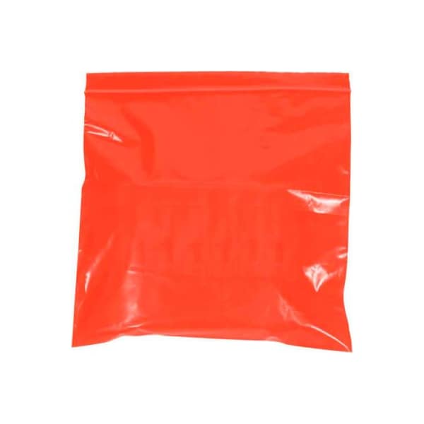Box Packaging Reclosable Poly Bags 3W x 5L 2 Mil Red 1000/Pack PB3550R - main